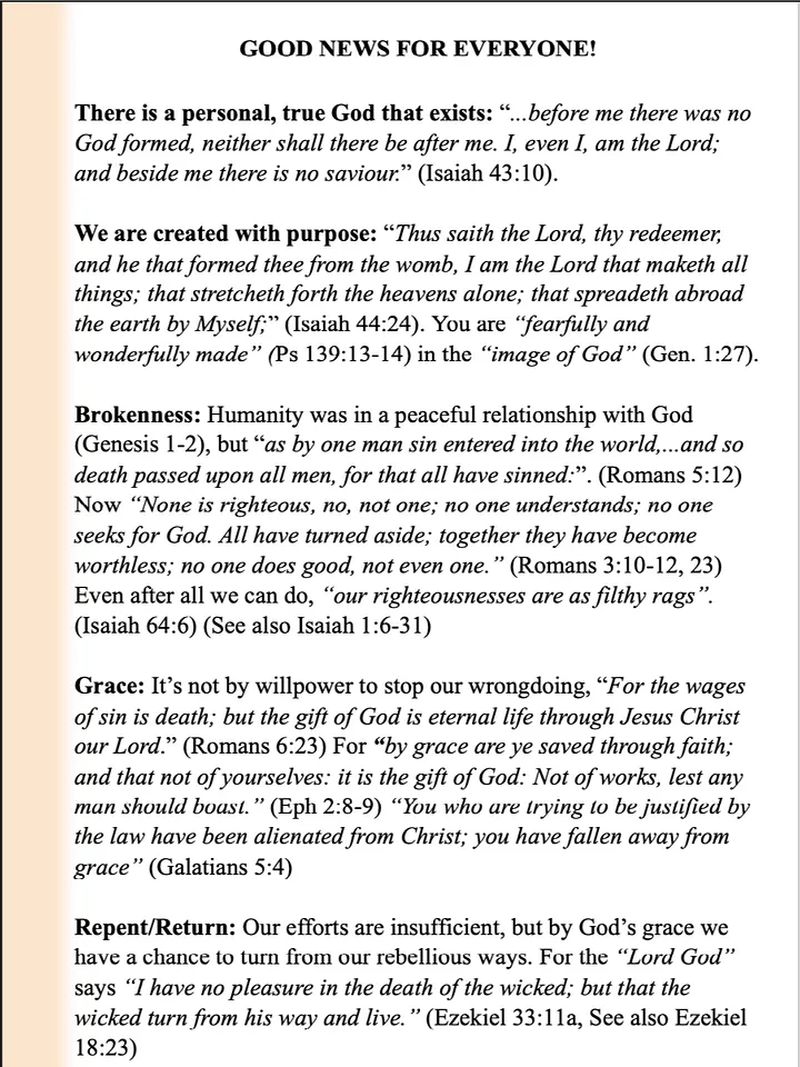Basic Gospel Pamphlet product image (1)