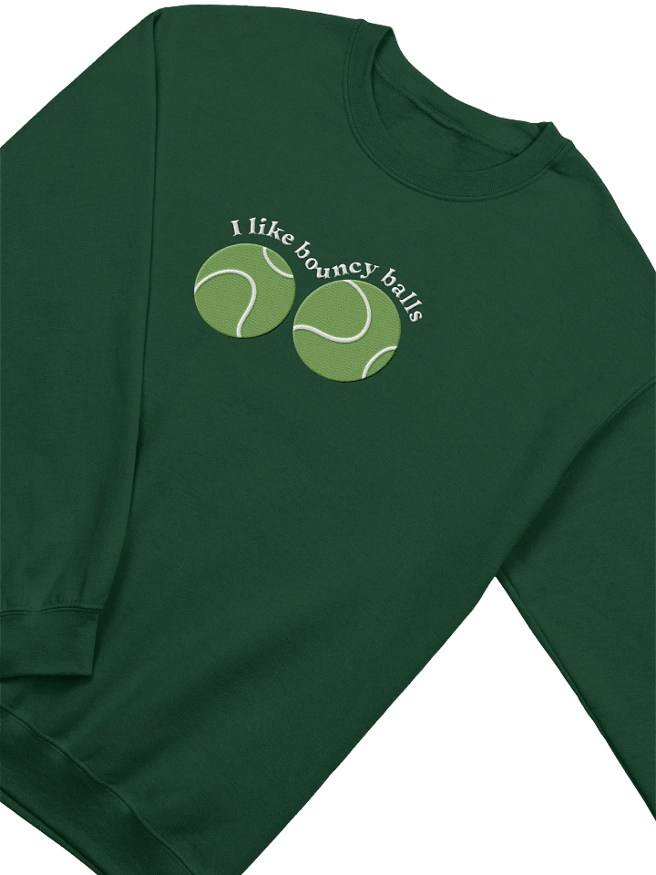 Fun Tennis Balls Embroidery Crewneck product image (7)