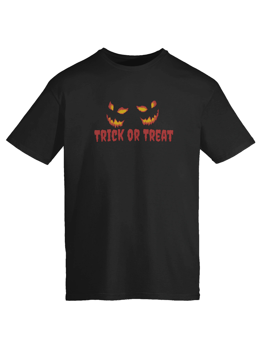 Trick or Treat Halloween T-Shirt – Scary Jack O Lantern Eyes Tee product image (9)