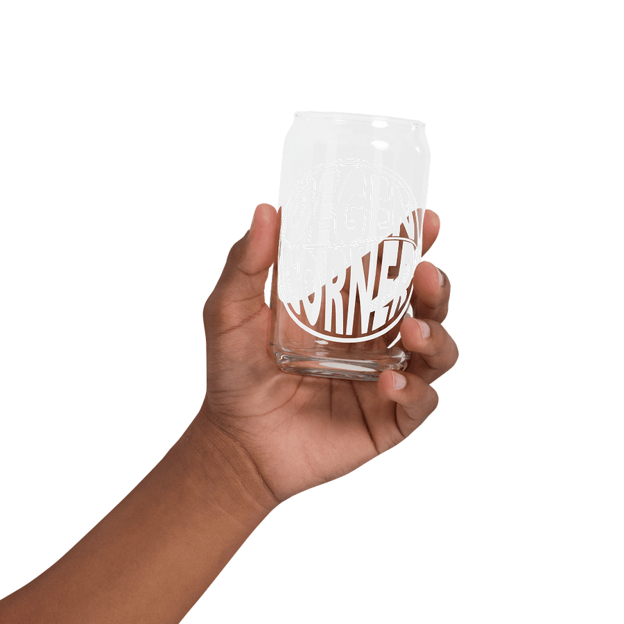 Degen Corner - Soda Glass (light logo) product image (4)