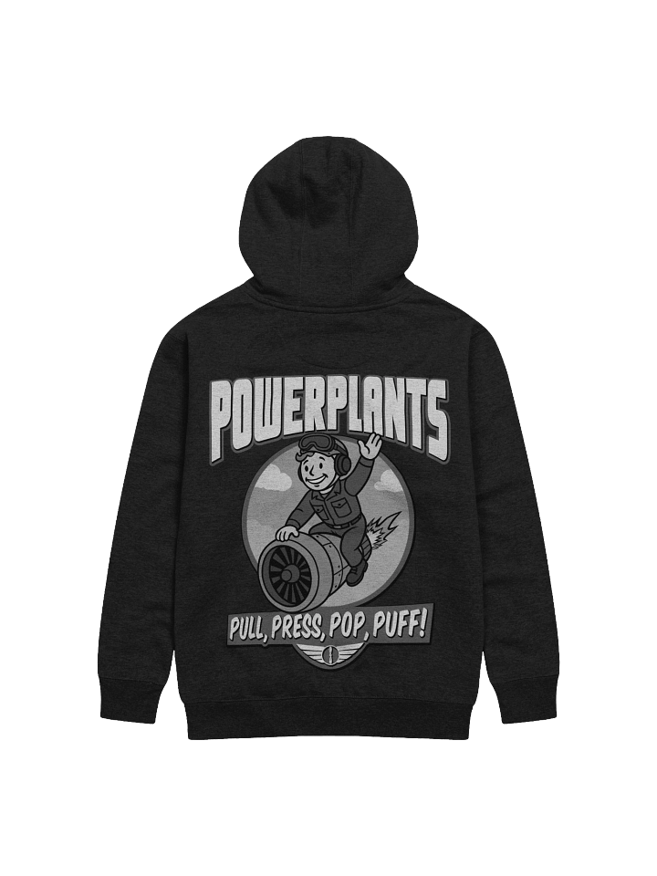 "POWERPLANTS: Puff!" B/W Hoodie product image (1)