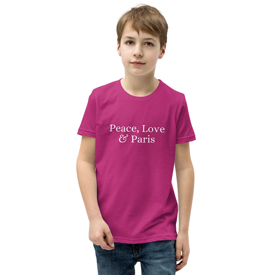 Peace, Love and Paris Youth T-Shirt product image (2)