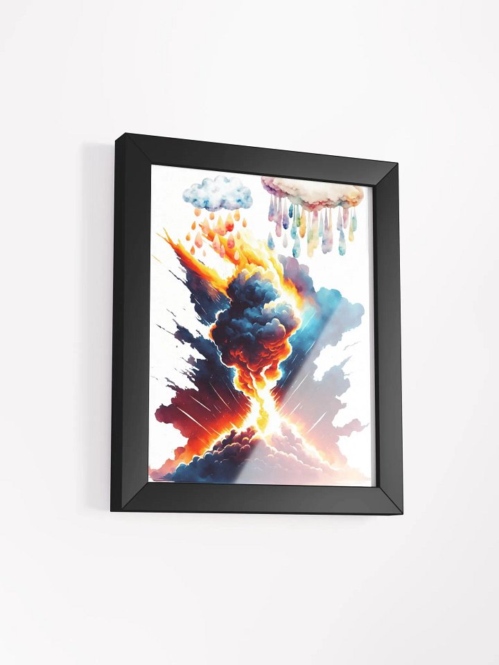 Fiery Volcano Under Stormy Skies product image (7)