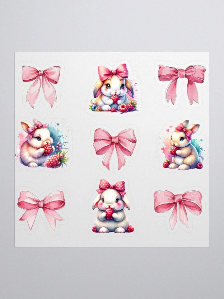 Bunny Bows Vinyl Stickers product image (1)