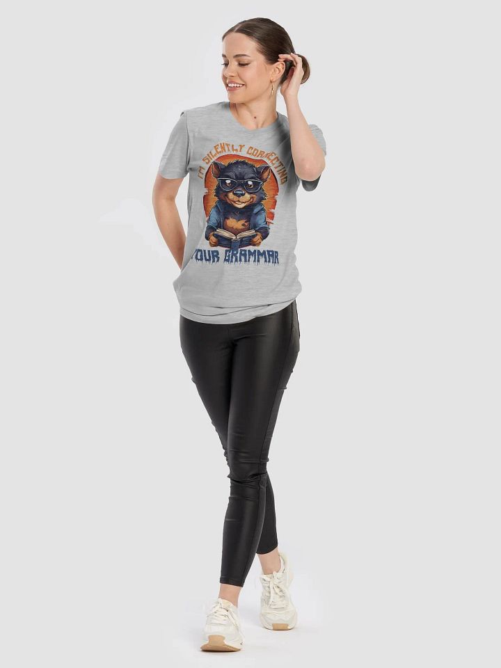 I'm Silently Correcting Your Grammar – Funny Teacher Gift Bella Canvas 3001 Super Soft T-Shirt product image (2)