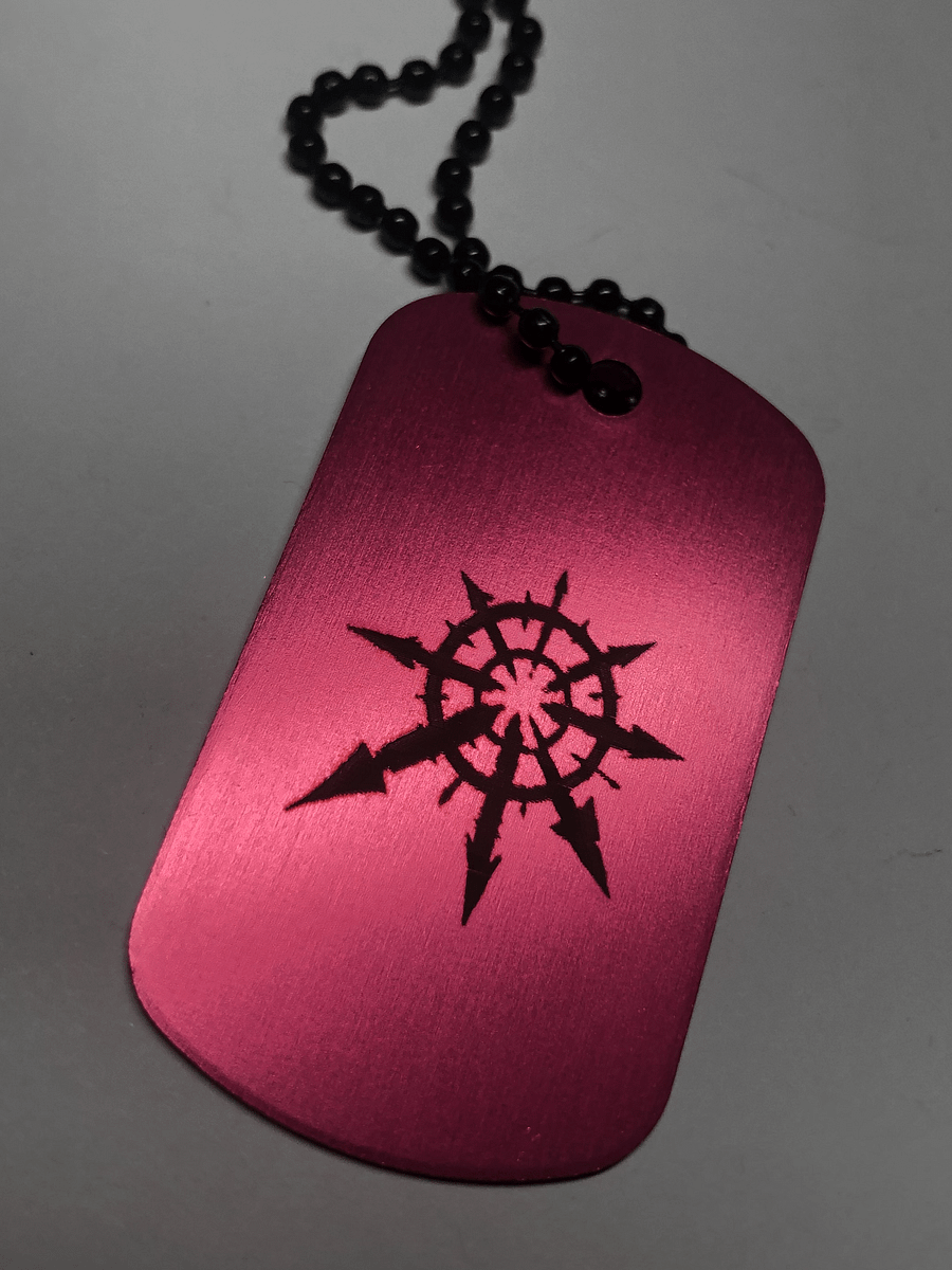 HERESY - Engraved Dog Tag Pendant Necklace product image (5)