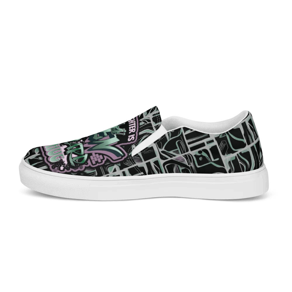 Queen of the Awkward Hug #Autism All Over Print Slip on Shoes product image (7)