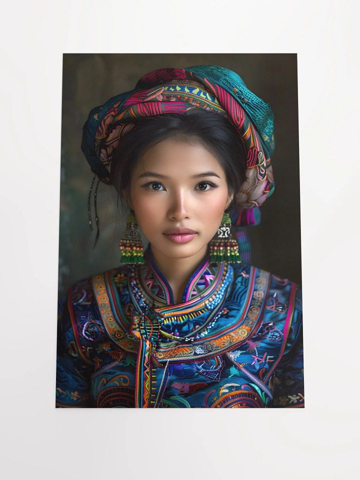 Traditional clothing woman portrait with vibrant colors product image (1)