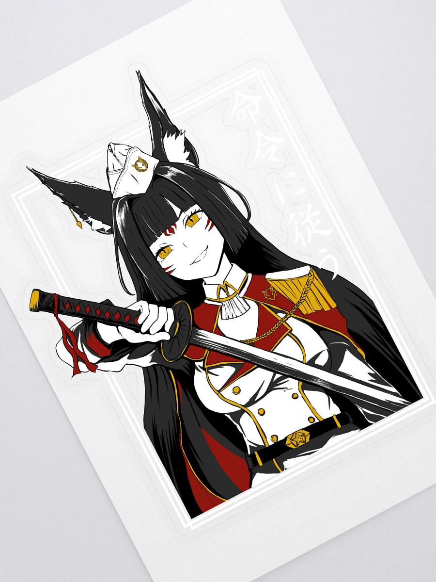 Fox Commander white sticker product image (2)