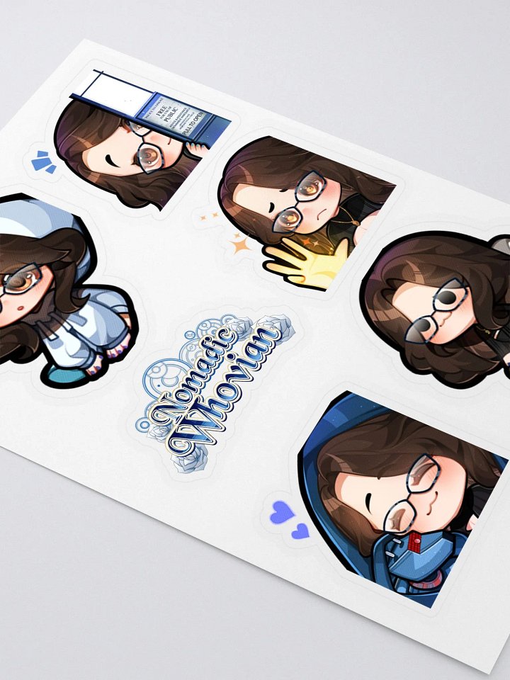 Whovie Emote Sticker Sheet 1 product image (2)