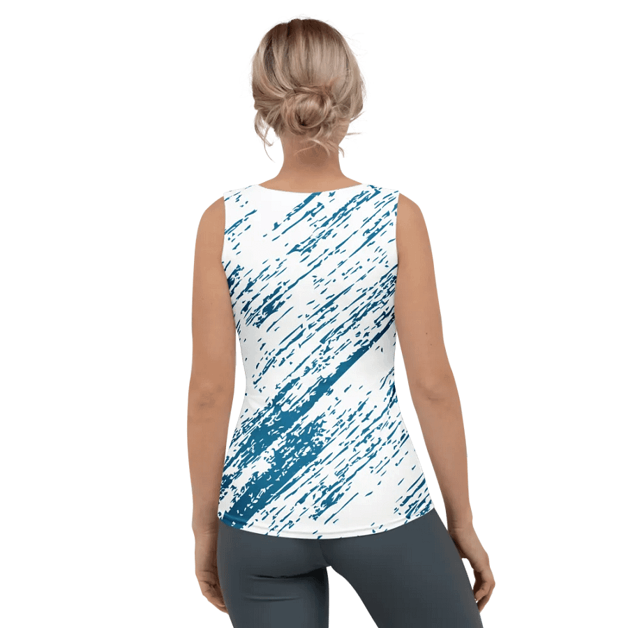 Dynamic Blue Brush Strokes Women's Tank Top product image (2)