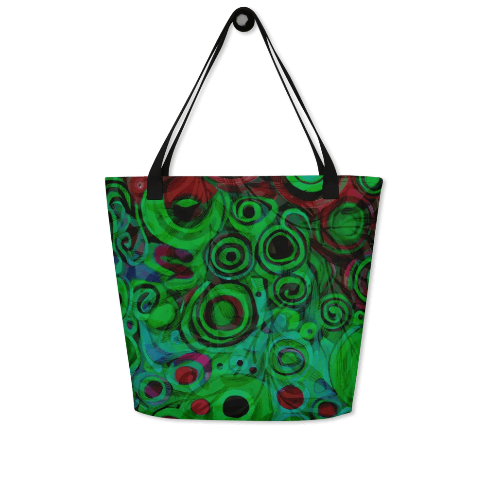 klimt inspired design all over print tote for arty men and ladies product image (4)