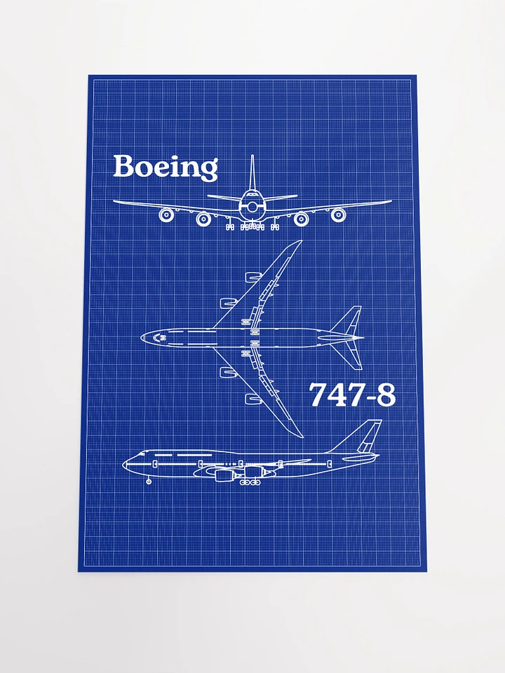 Boeing 747-8 Blueprint Paper product image (1)