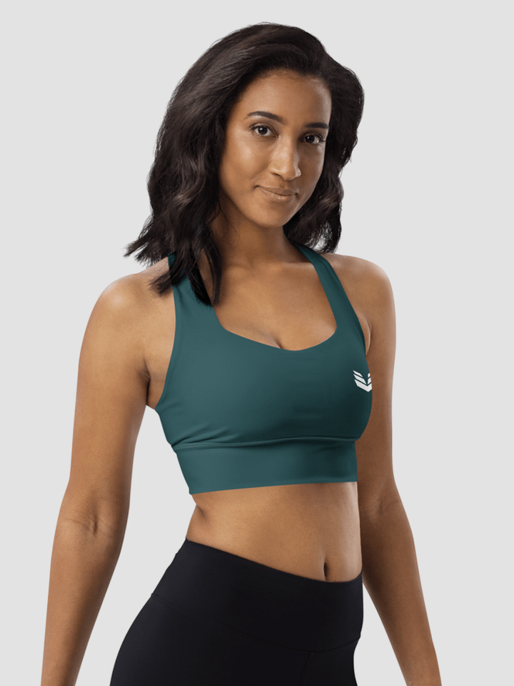 Longline Sports Bra - Deep Teal product image (1)