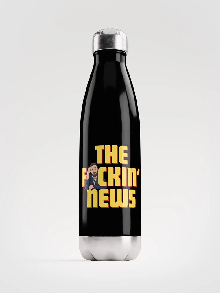 The F*ckin' News Stainless Steel Water Bottle product image (1)