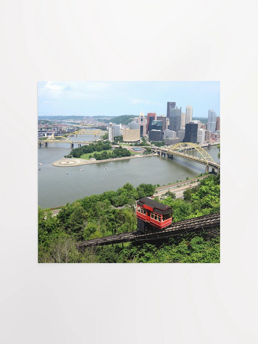 Pittsburgh - Downtown & Duquesne Incline - print/poster product image (1)