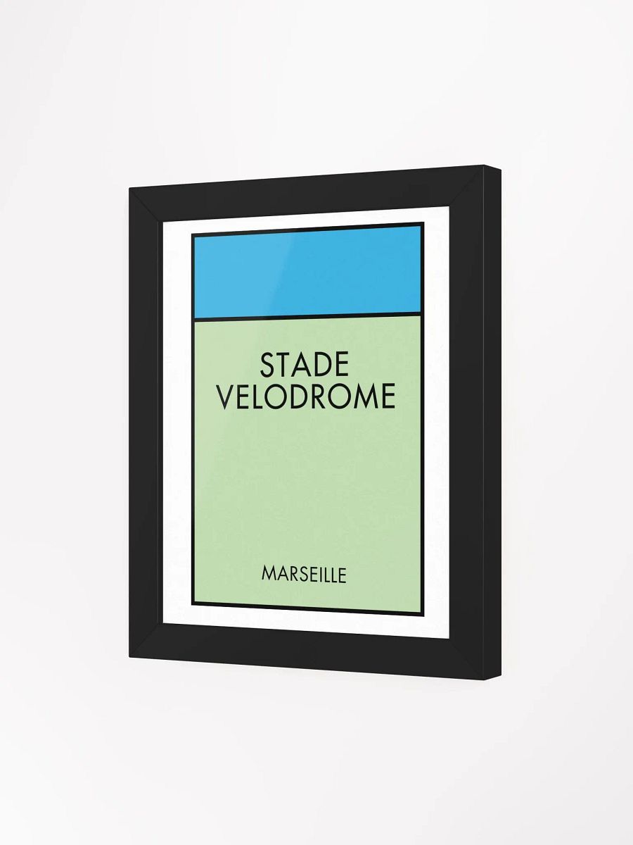 Stade Vélodrome Marseille Monopoly Title Art Framed Print product image (4)