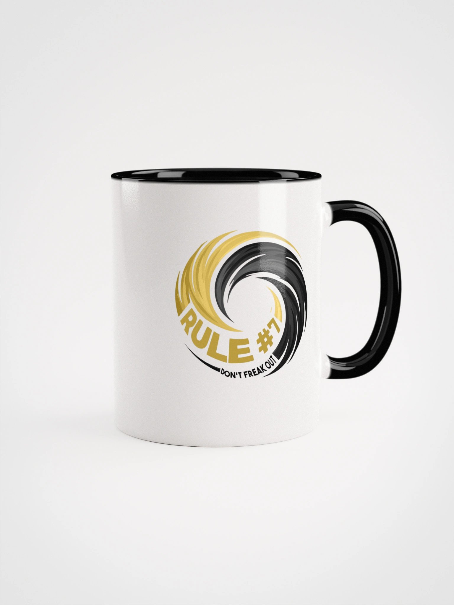 Rule #7 Ceramic Mug Black and Gold product image (2)