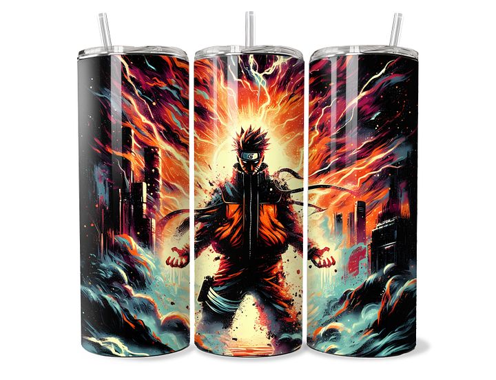 Naruto Uzumaki Inferno Awakening Tumbler - 20oz Stainless Steel product image (1)