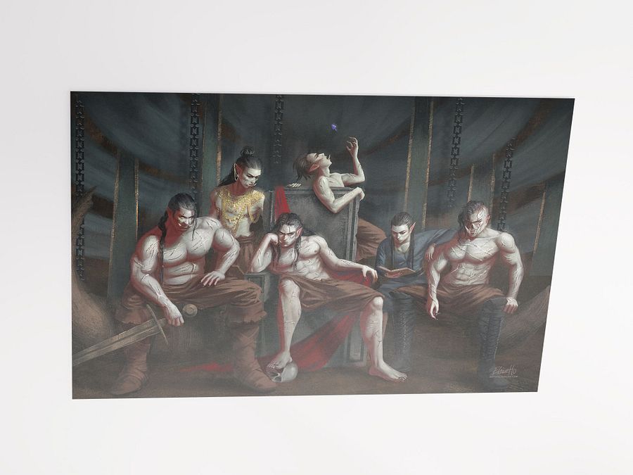 The Orcs of Orc Mountain Art Print, by Elaine Ho product image (4)