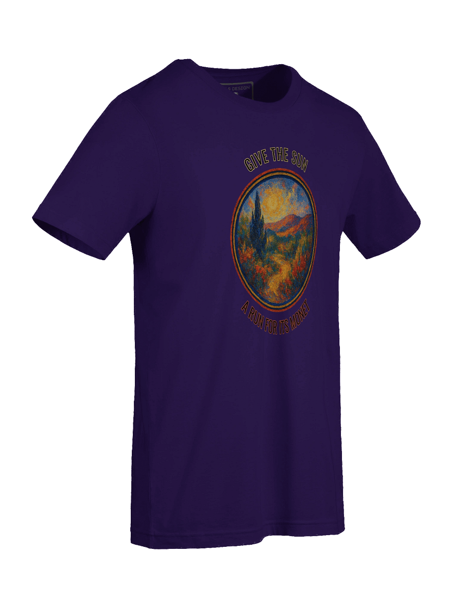 Give the Sun a Run for Its Monet – Impressionist Glow Tee - M-Art & Design product image (9)