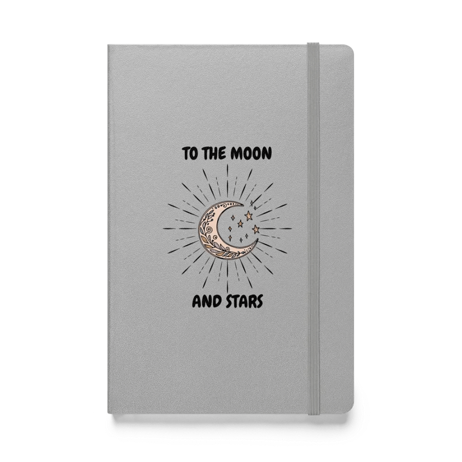 Celestial Whispers Moon Hardcover Notebook product image (1)