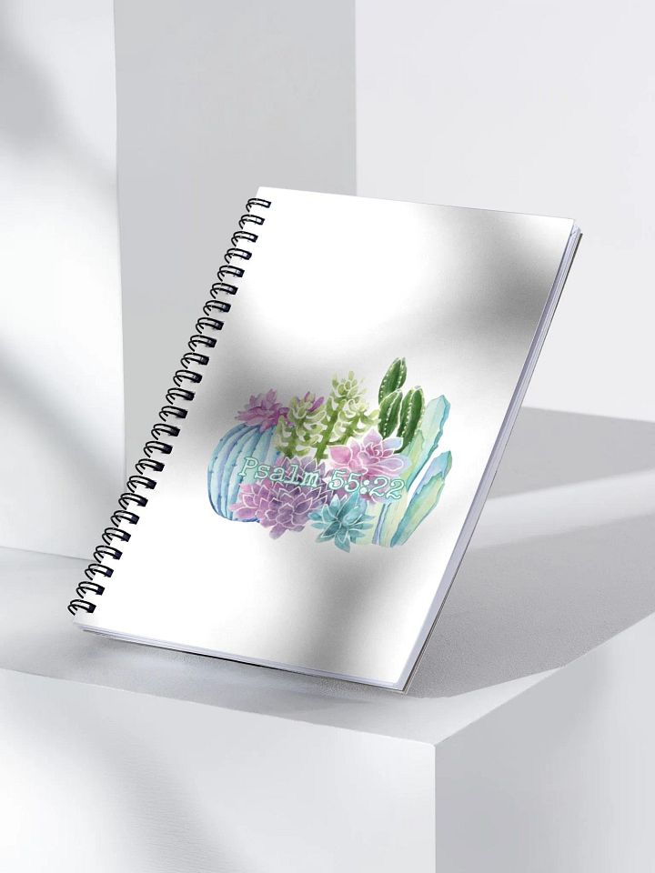 Psalms 55:22 Spiral NoteBook product image (2)