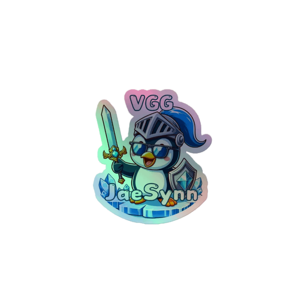 Knightly Penguin Holographic Sticker Sheet product image (1)