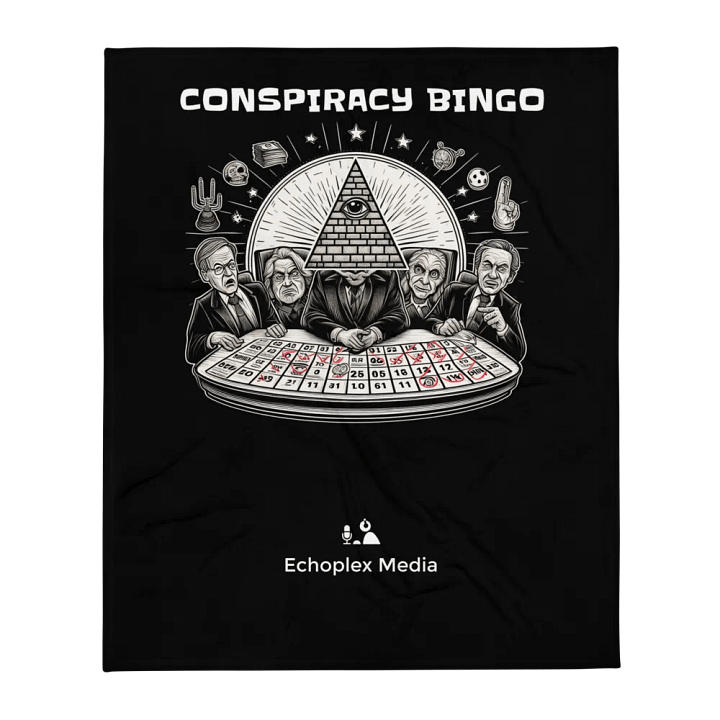 Conspiracy Bingo 2024 Blanket - Black product image (1)