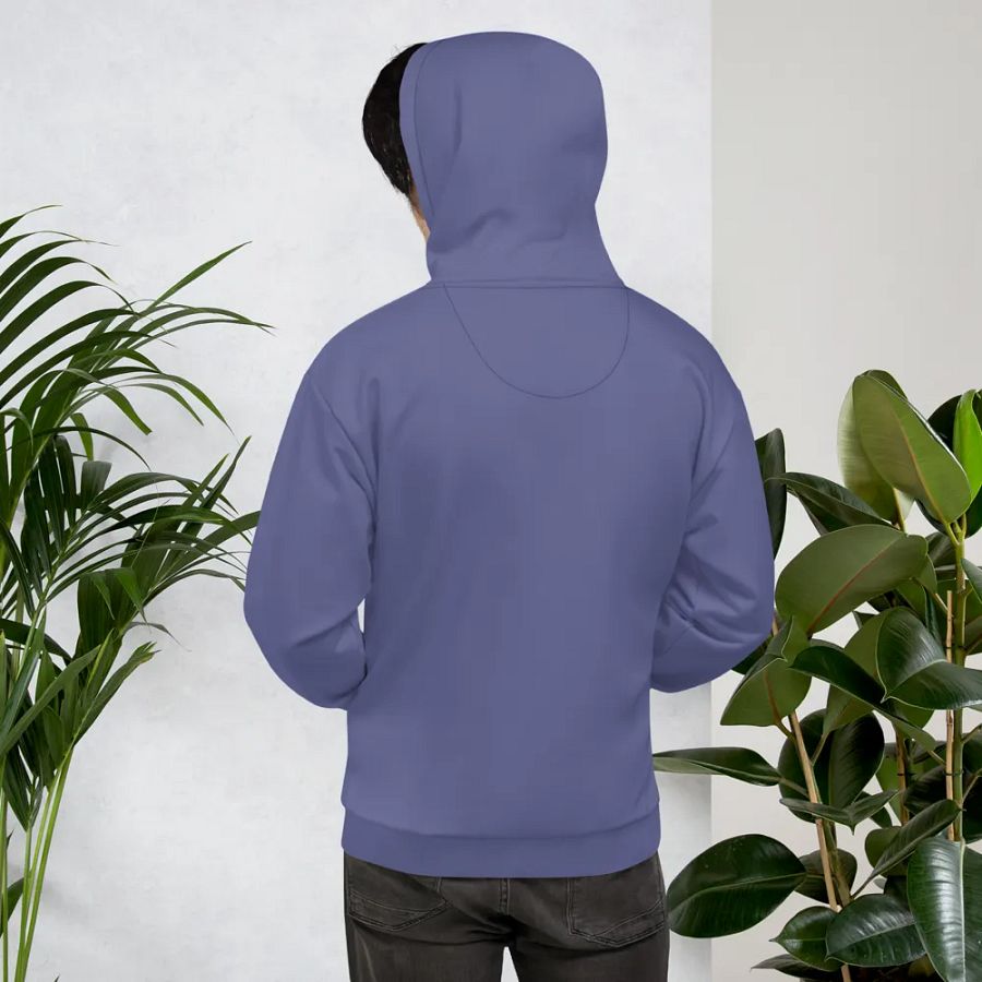 Plain Dark Purple Soft Summer Unisex Recycled Polyester Heavyweight Premium Hoodie by Treasure Pie product image (11)