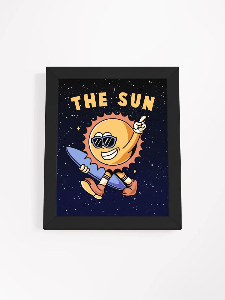 Retro Sun Framed Print product image (1)