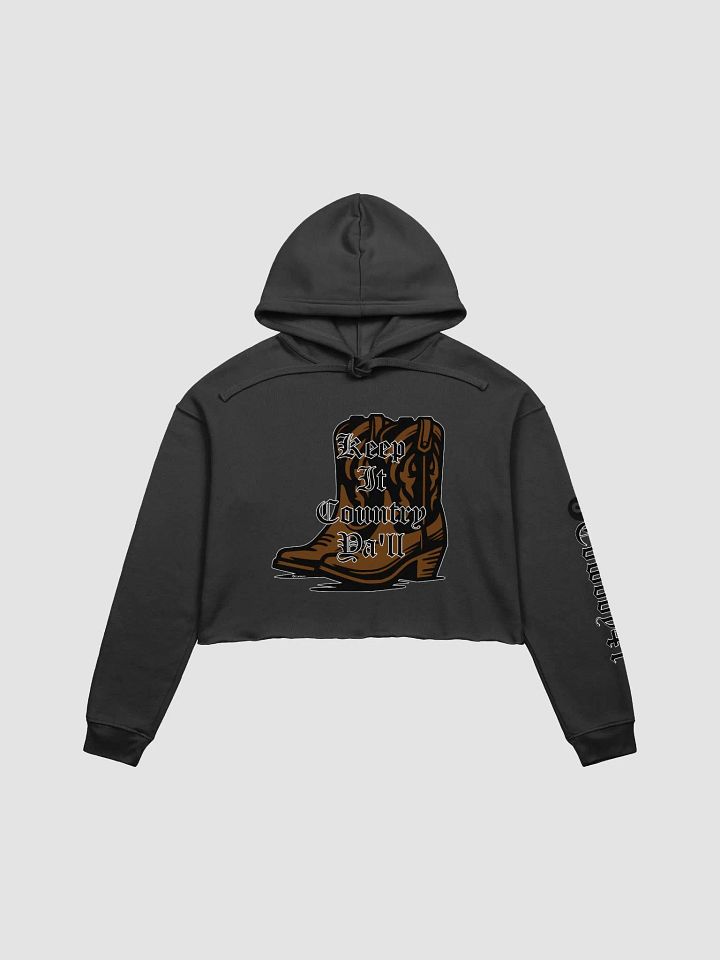 Ladies Keep It Country Crop Hoodie product image (2)