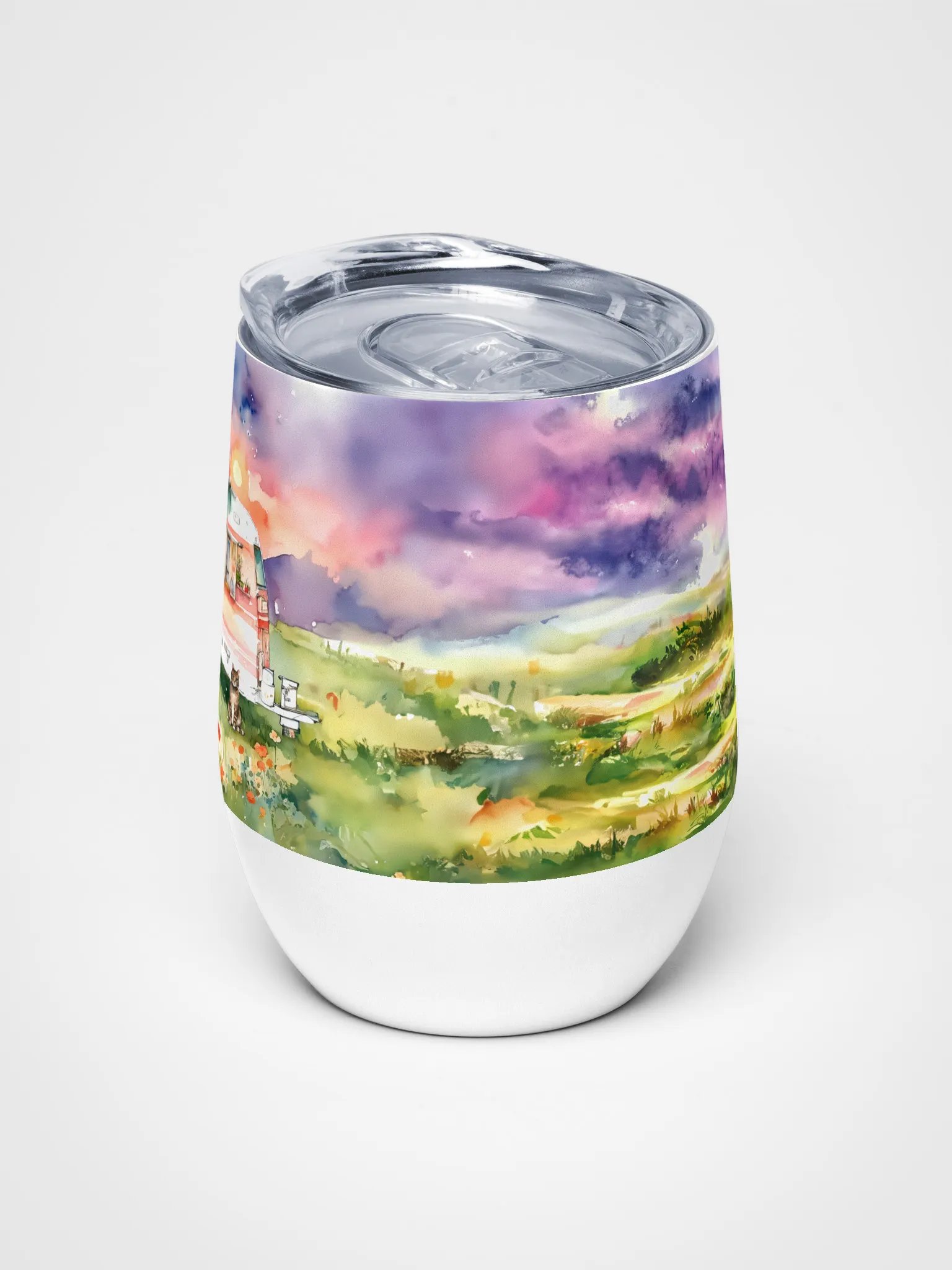 Meadow Sunset Wine Tumbler product image (5)