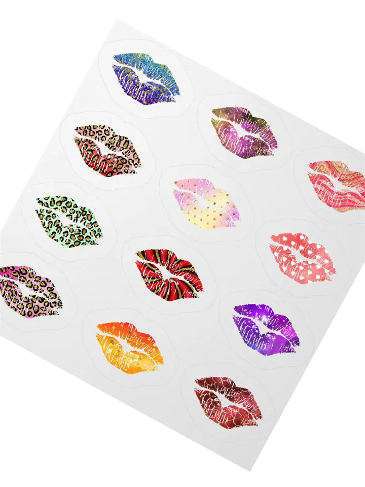 Colorfull Kisses - Kiss Cut Stickers product image (4)