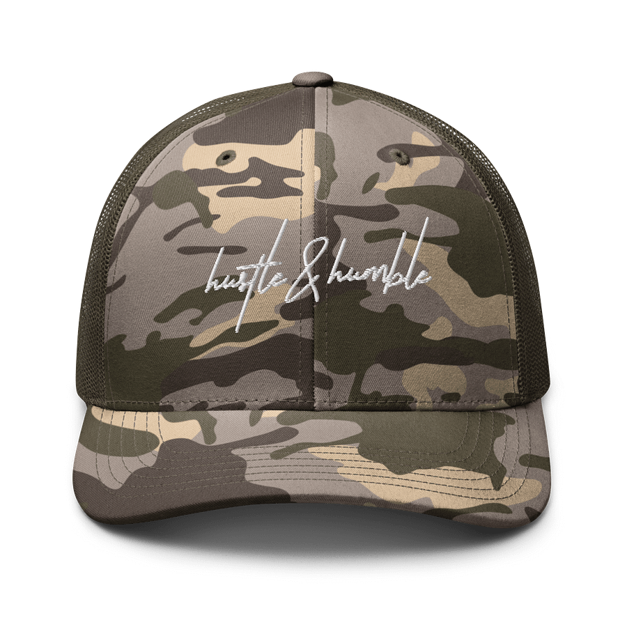 Hustle & Humble Camo Trucker Hat product image (1)
