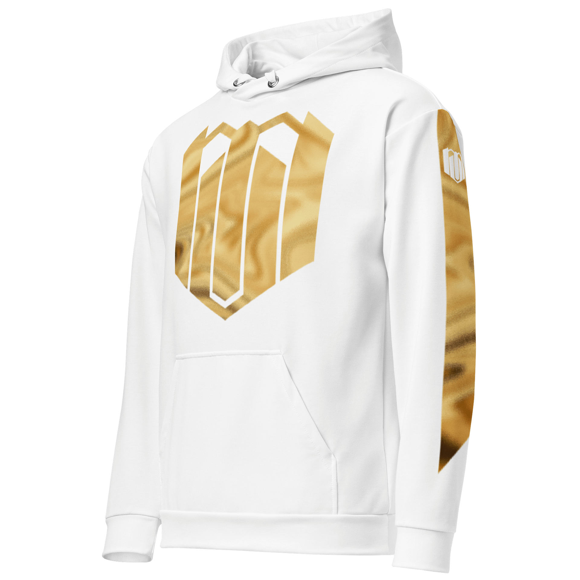 Mercurial Virus Gold Shimmer White Hoodie product image (2)