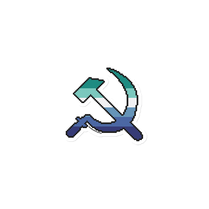 Gay Men/MLM Pride Hammer & Sickle Die Cut Magnet product image (1)