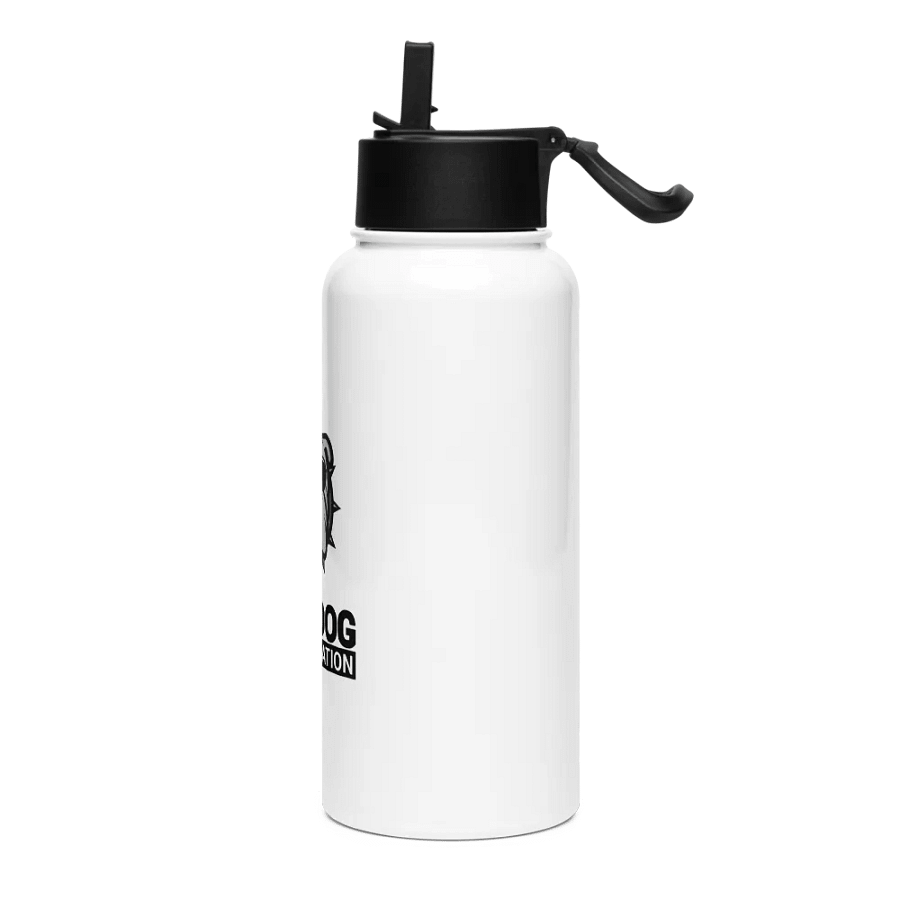 Stainless Steel Water Bottle with Straw Lid "Bulldog Determination" (Think and Grow Rich, Napoleon Hill) product image (3)