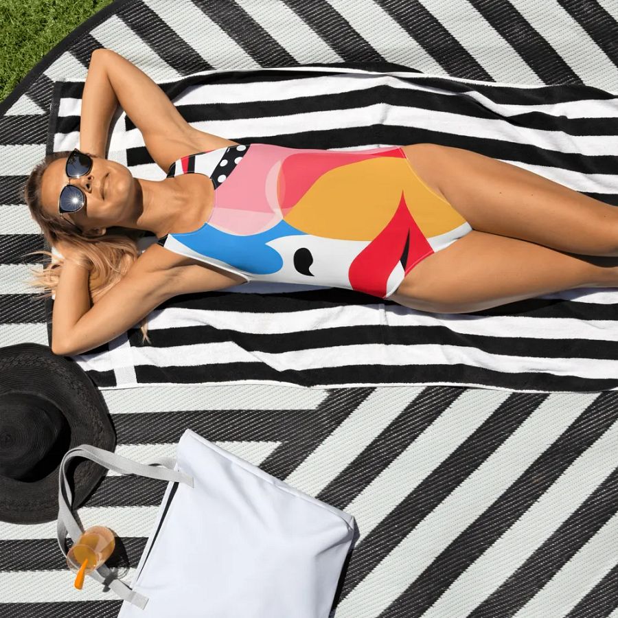 Abstract Vivid Expression All-Over Swimsuit product image (4)