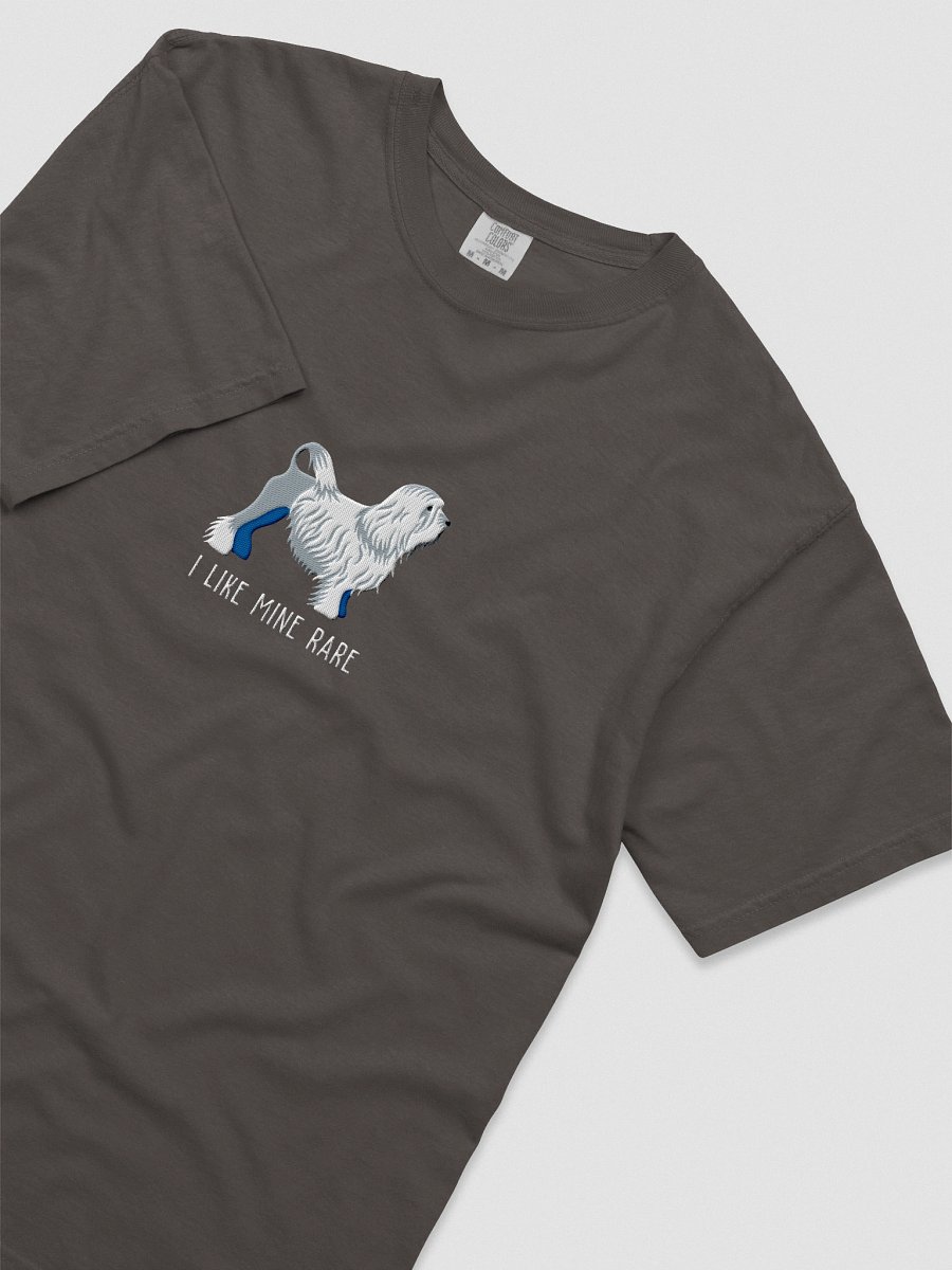 I Like Mine Rare T-Shirt(Embroidered) of a Lowchen(White) product image (15)