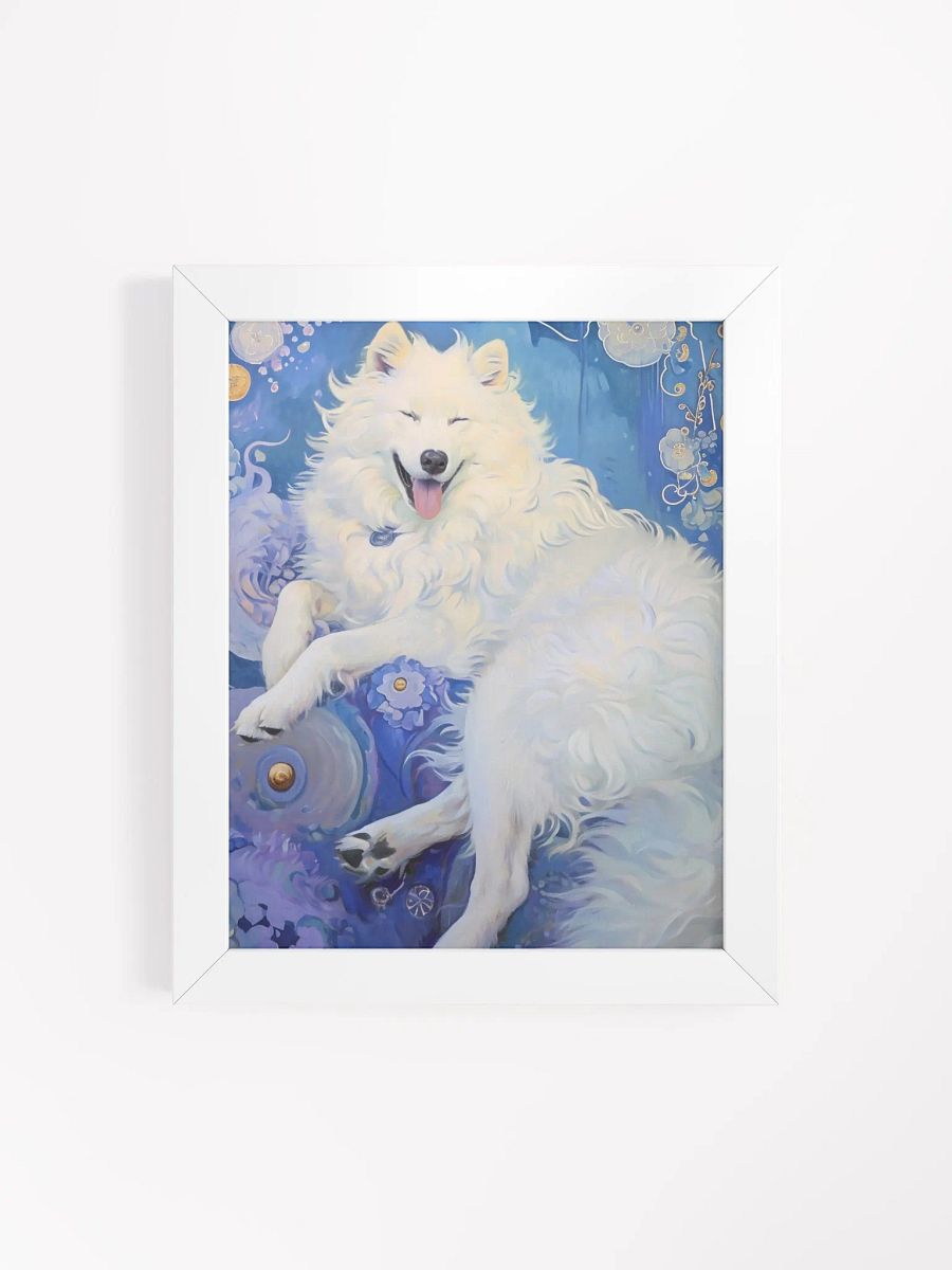 Blissful Samoyed Serenity Framed Poster product image (4)