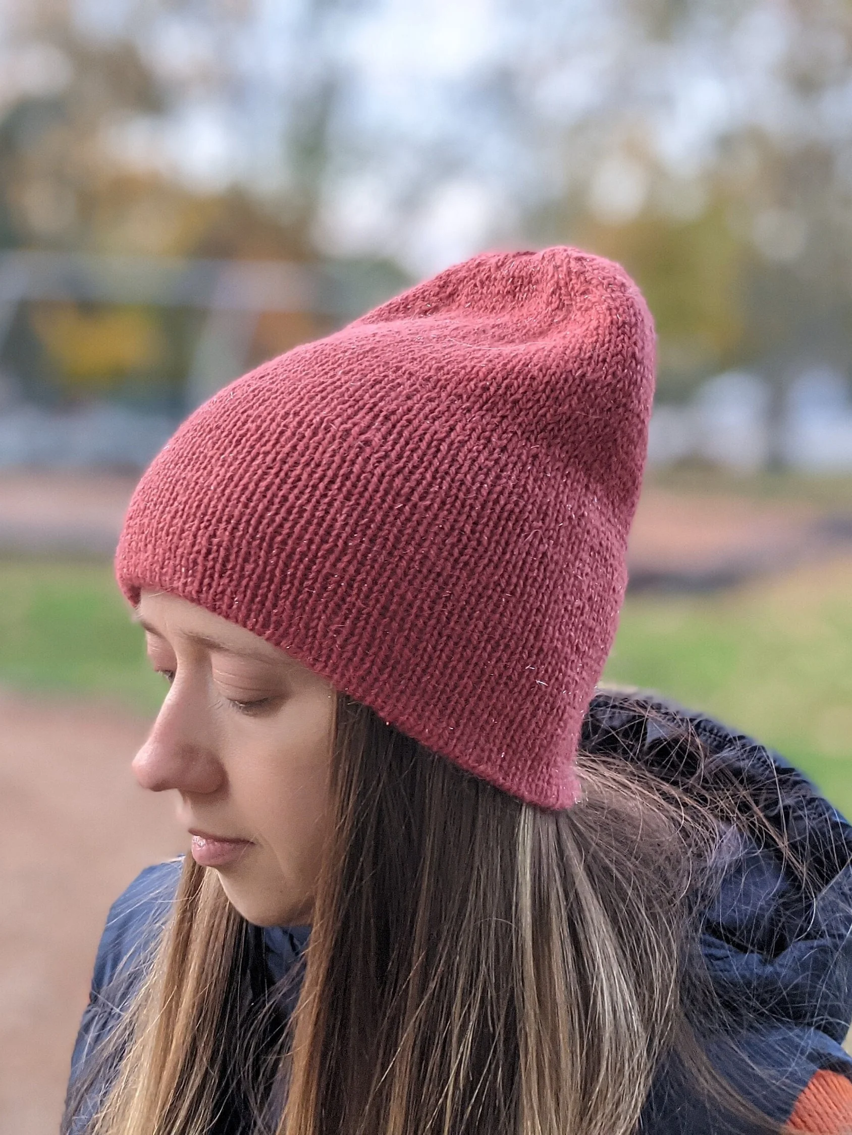 Double Layer Reversible Hat Knitting Pattern product image (1)