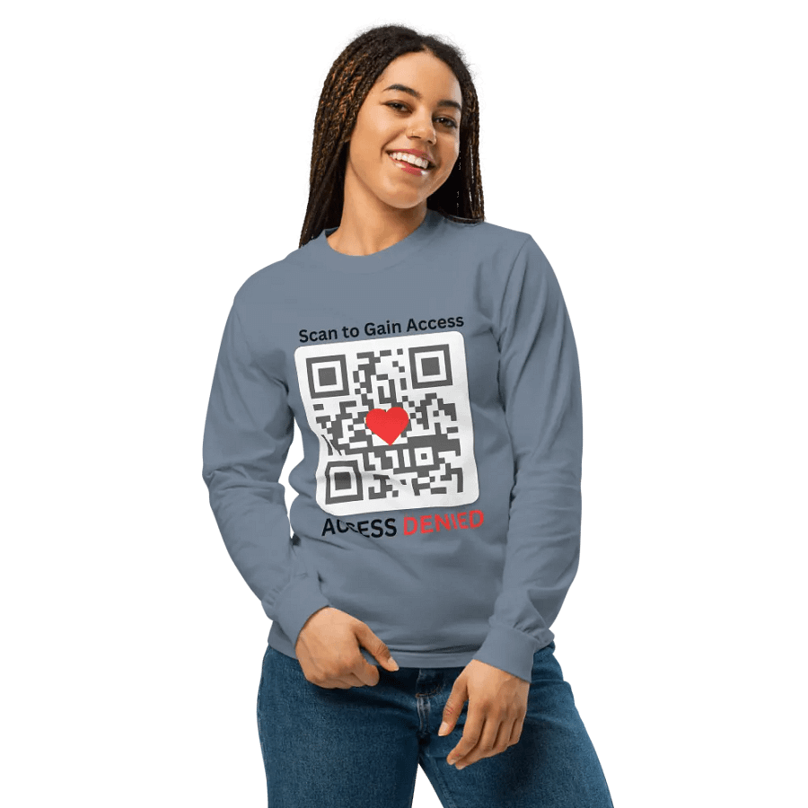 Denied Love QR Code Long Sleeve Shirt product image (5)