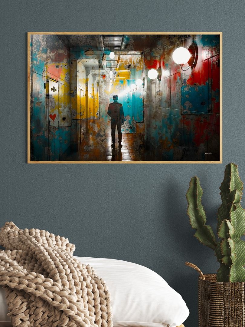 Hallway Man (very limited printed art, 91x61 cm) product image (1)