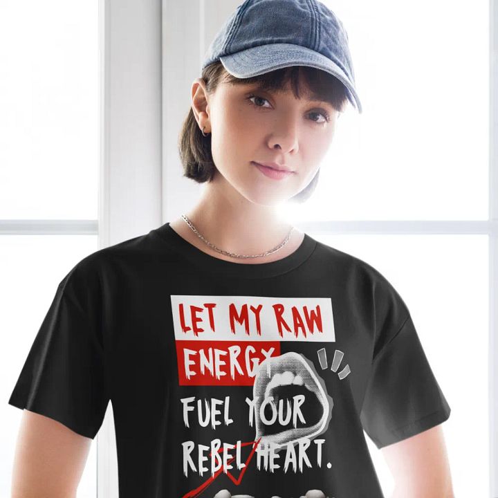 Let my raw energy fuel your rebel heart crop top product image (20)