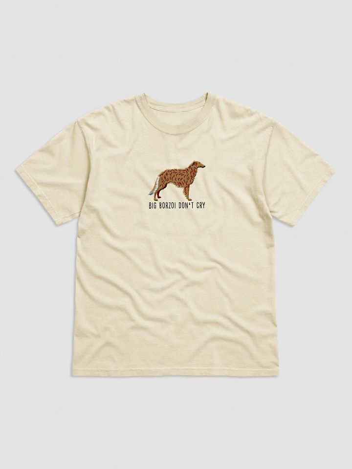 Big Borzoi Don't Cry T-Shirt(Embroidered) of a Borzoi product image (17)