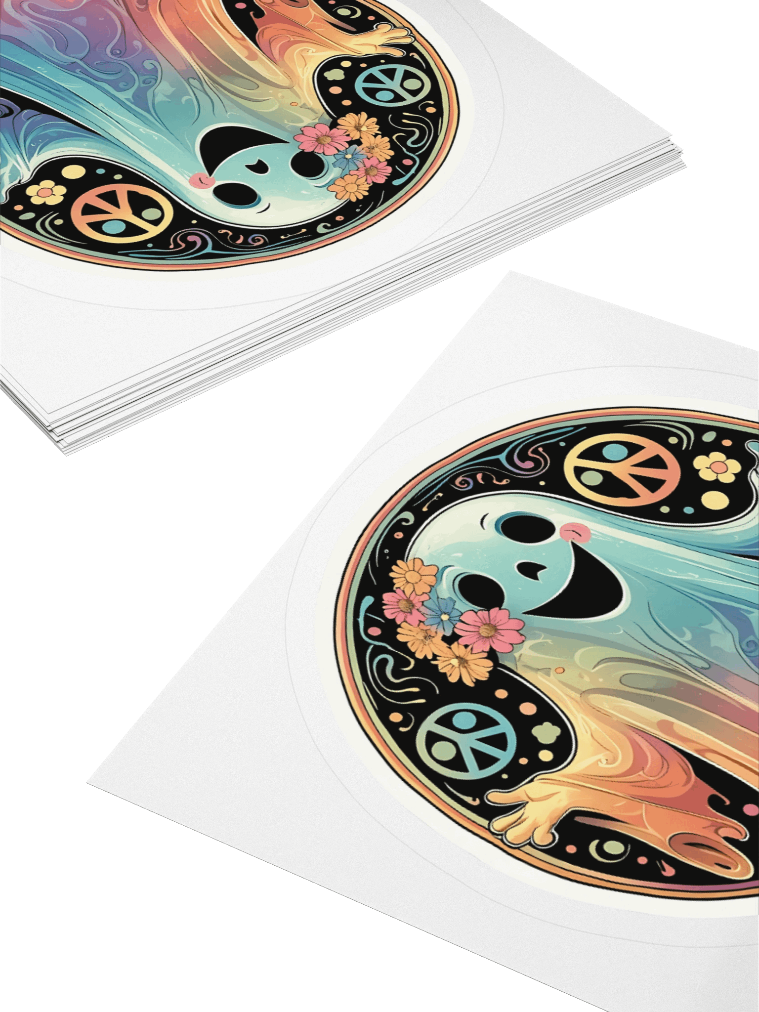 Hippy Ghost Vinyl Stickers product image (12)
