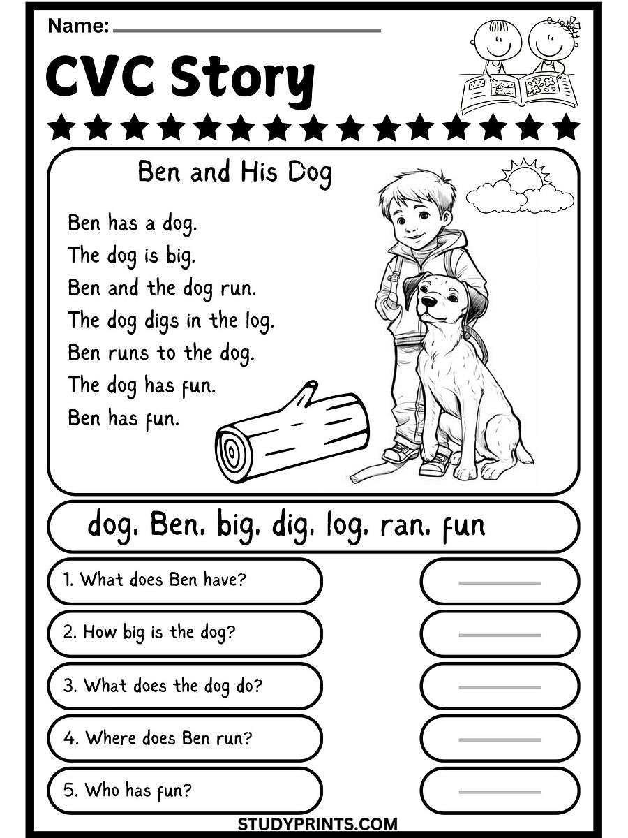cvc worksheets for kindergarten pdf product image (3)