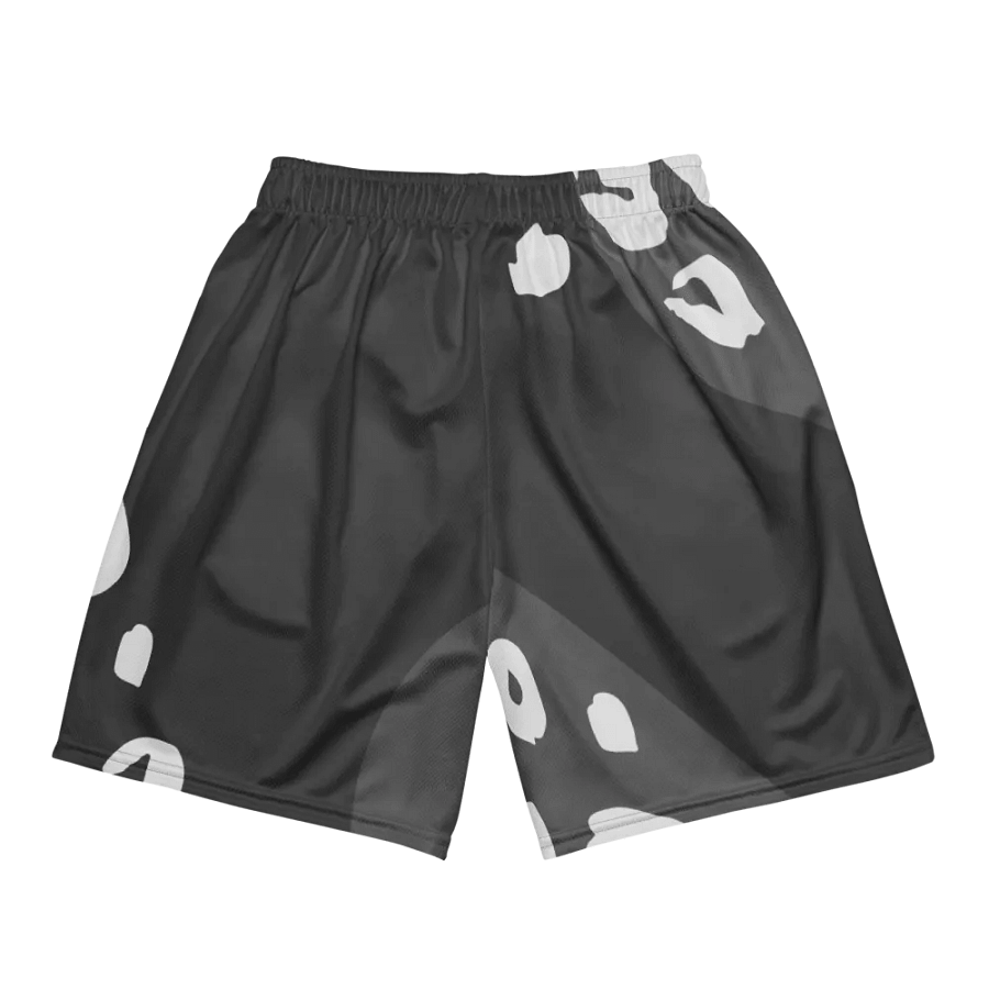 Grey Leopard Unisex Mesh Shorts product image (5)