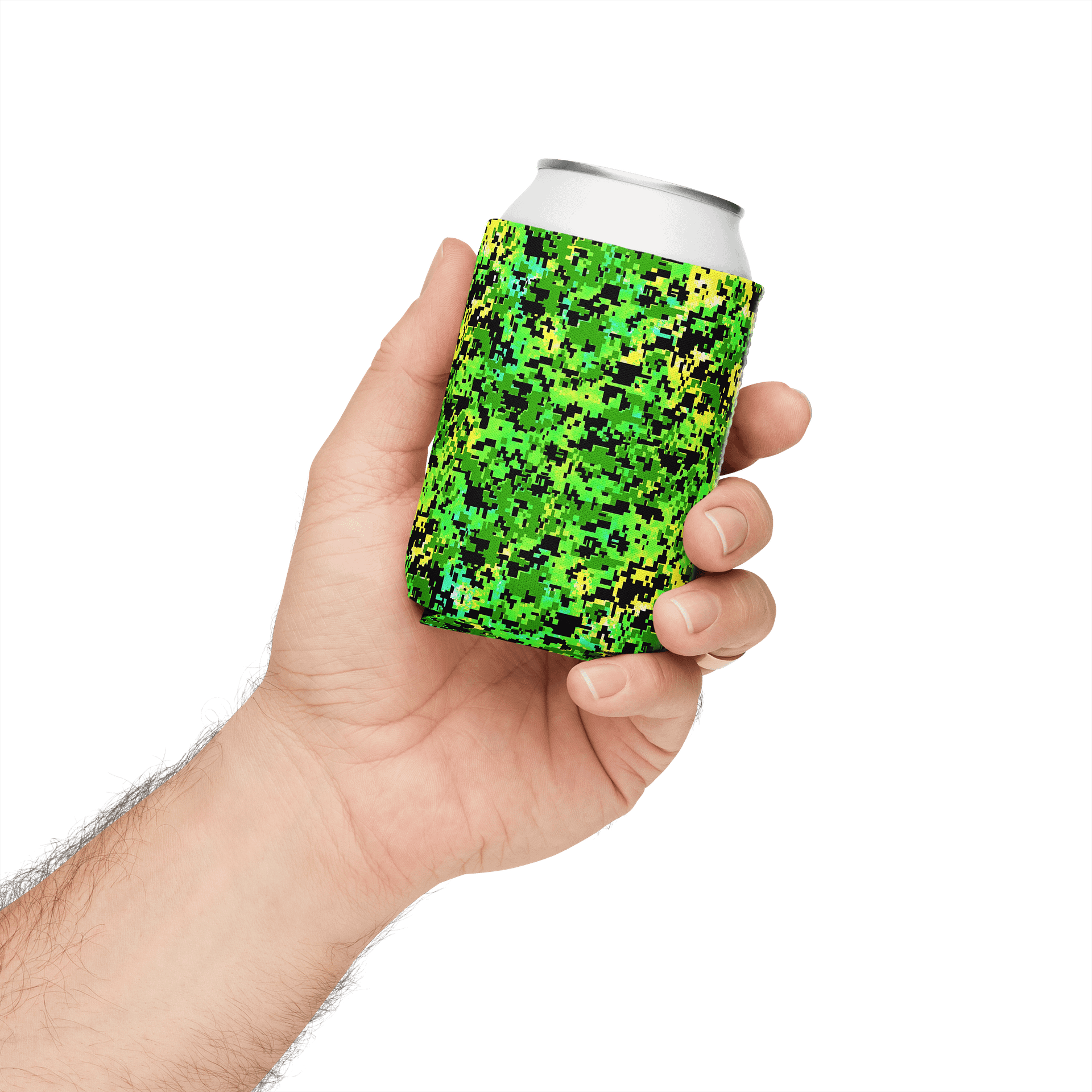 Pixelated Camo Can Cooler product image (4)